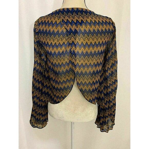 Dolce Vita Anthropologie Zig Zag long sleeve top - Picture 5 of 8